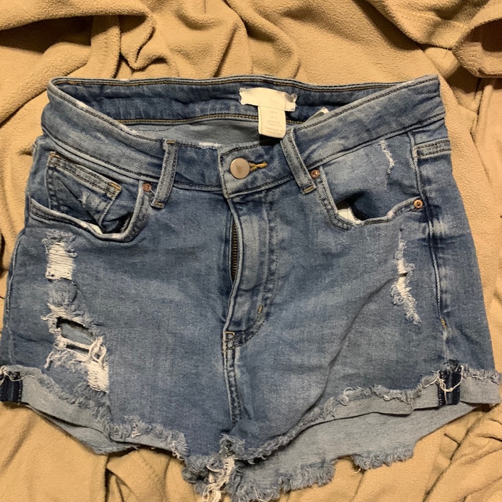 h & m jean shorts